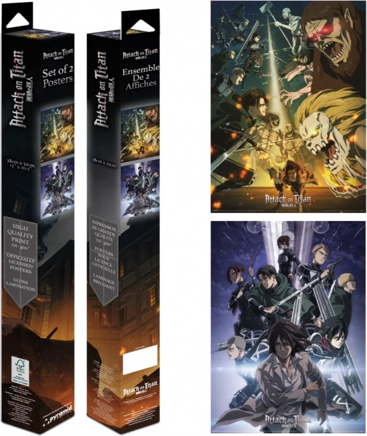 Set di mini poster di Attack on Titan