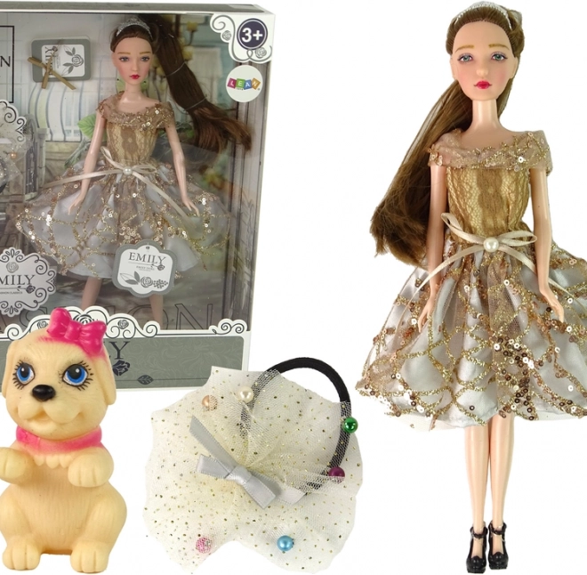 Bambola EMILY con cagnolino e accessori