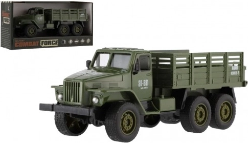 Camion militare giocattolo 17 cm a ruota libera in scatola