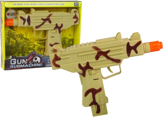 Pistola militare per bambini con vibrazioni e suoni