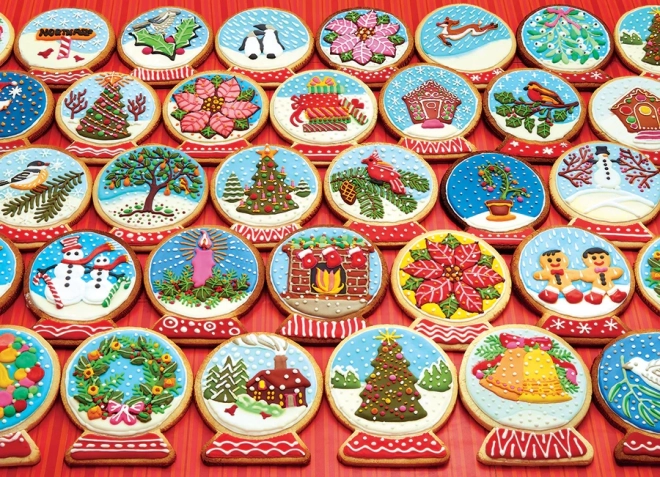 Puzzle COBBLE HILL Biscotti di Natale a forma di fiocco di neve – 1000 pezzi