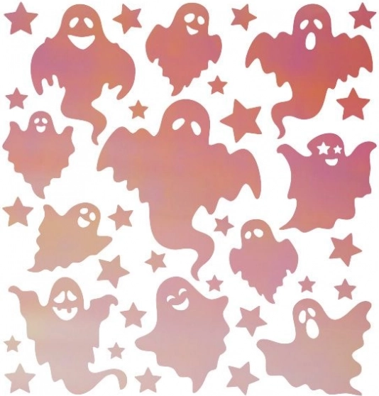 Toppe fluorescente termoadesive Halloween Fantasmi