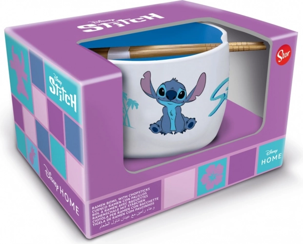 Set regalo ciotola ramen Stitch e bacchette