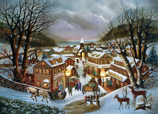Puzzle COBBLE HILL Ricordo di Natale 1000 pezzi
