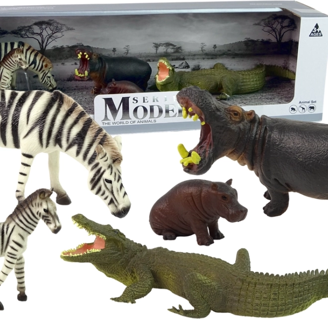 Set di figurine di animali selvatici africani
