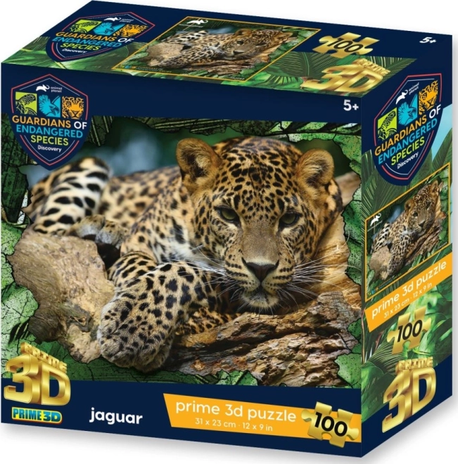 Puzzle 3D GES – giaguaro, 100 pezzi