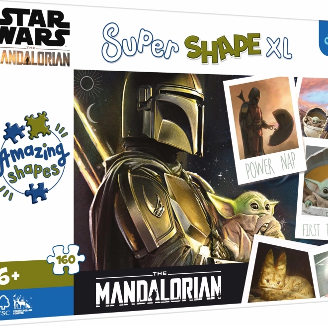 Puzzle Super Shape XL Guerre Stellari: Mandalorian 160 pezzi