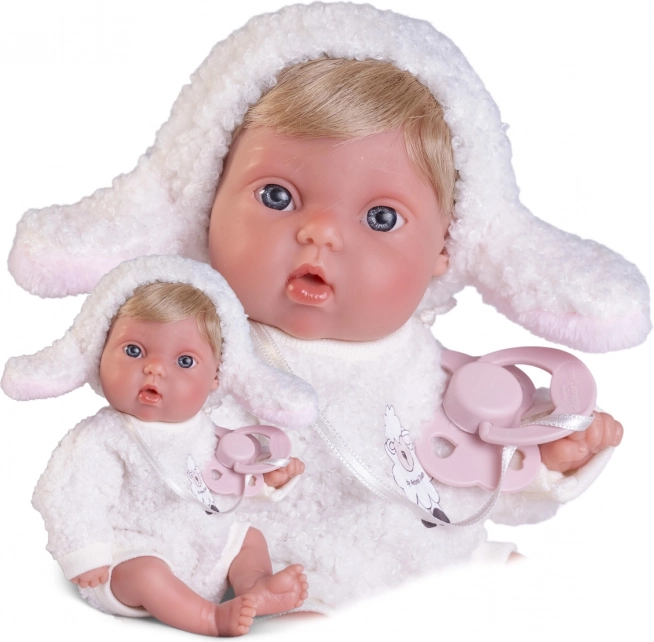 Bambola realistica neonato Pecorella Antonio Juan 21 cm