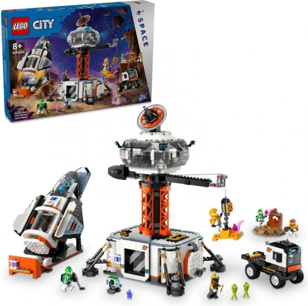 LEGO City stazione spaziale e piattaforma di lancio del razzo