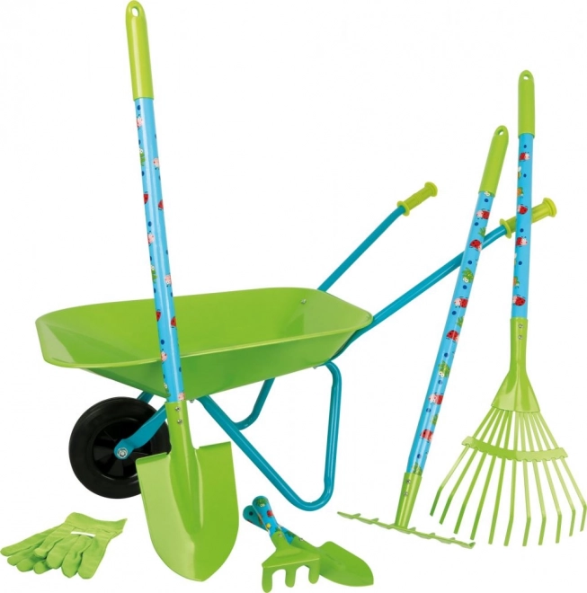 Grande set da giardino per bambini con carriola
