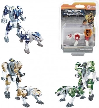 Animale trasformabile o robot in plastica 9cm in blister