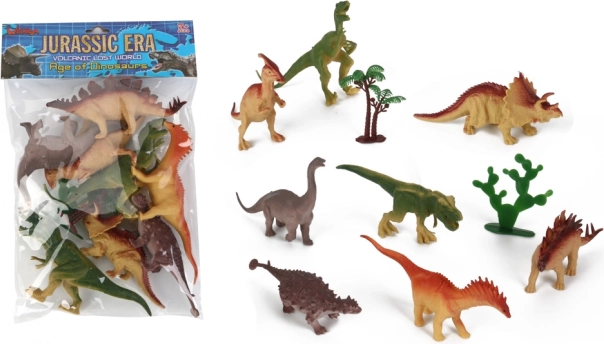 Set di dinosauri in plastica – 10 pezzi