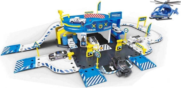 Set gioco stazione di servizio di polizia