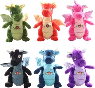 Drago di peluche con suono 20 cm
