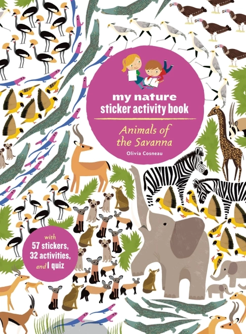 Libro di attività Chronicle Books con adesivi La mia natura – Animali della savana