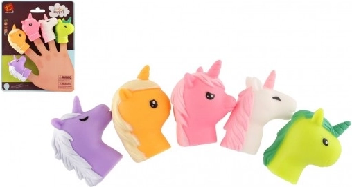 Set di burattini da dito Unicorni 5 pezzi