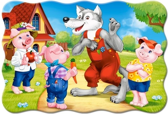 Puzzle da pavimento tre piccoli porcellini