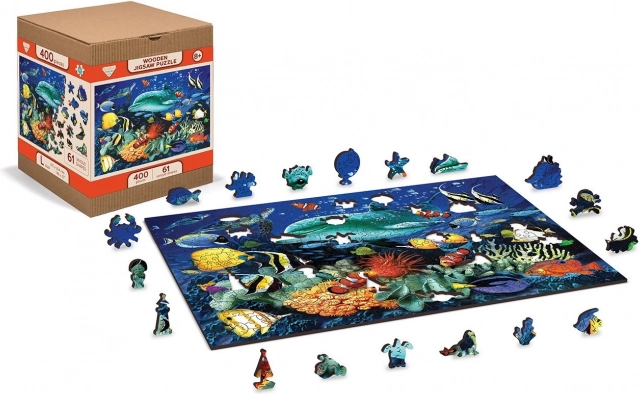 puzzle in legno avventura sotto la superficie 2in1, 400 pezzi