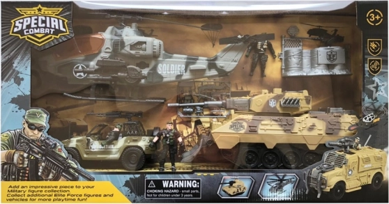 Grande set militare con carro armato