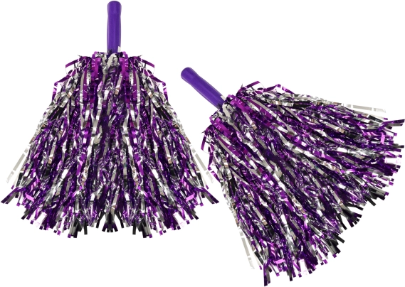 Pompon argentato-viola