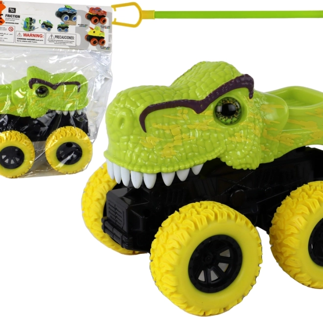 Monster Truck dei Dinosauri con ruote in gomma verdi