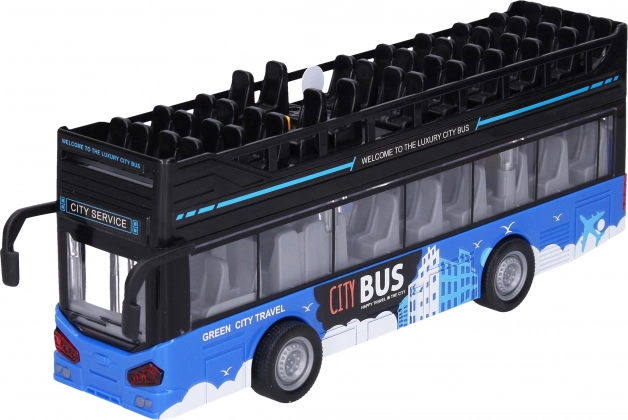 Autobus turistico a due piani con effetti 28 cm