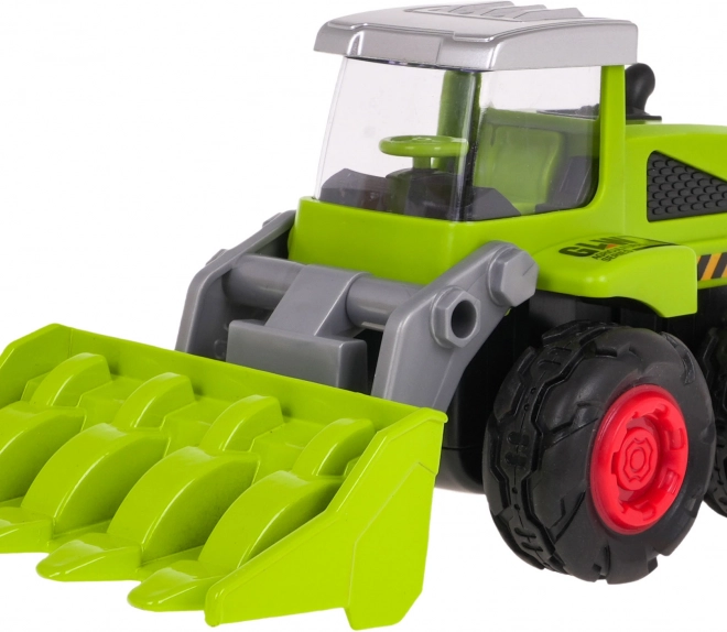 Bulldozer metallico per bambini 1:55 con benna anteriore mobile