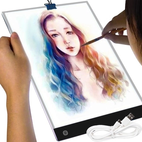 tavoletta luminosa LED ultrasottile A4 per disegno con alimentazione USB
