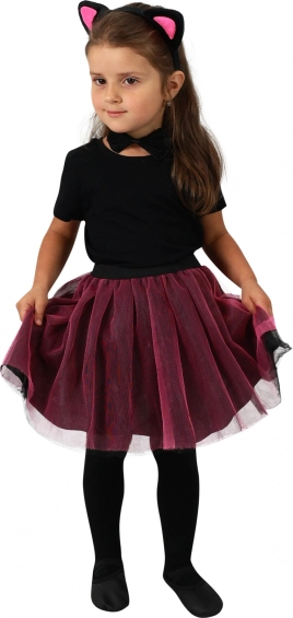 Costume da gattina per bambini con gonna tutù