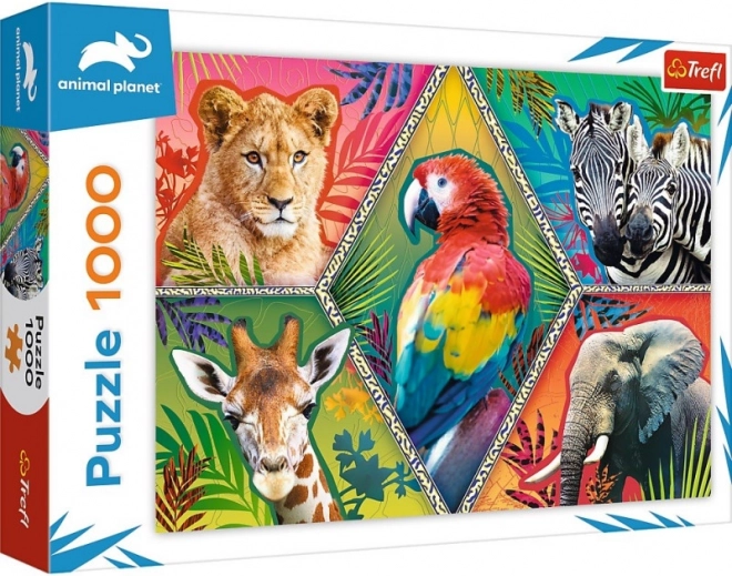 Puzzle Trefl 1000 pezzi - Animali esotici