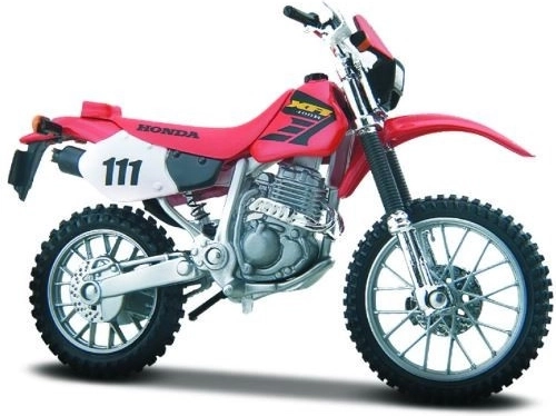 Modellino di moto HONDA XR400R 1:18 con base