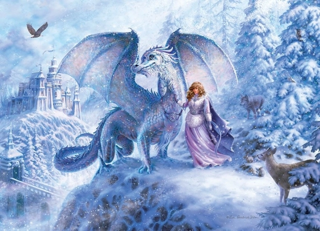 Puzzle di famiglia COBBLE HILL Drago di Ghiaccio 350 pezzi