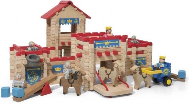 Jeujura costruzioni in legno castello – 300 pezzi