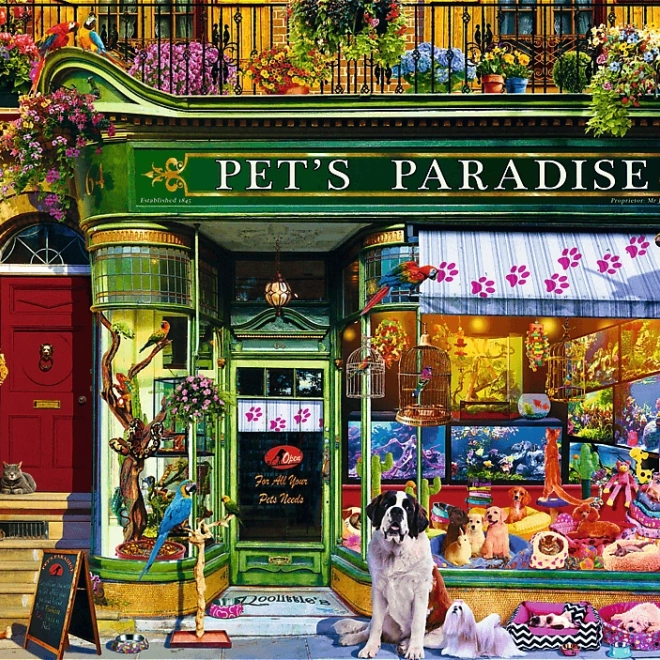 Puzzle Trefl Premium Plus Tea Time: Paradiso degli animali 1000 pezzi