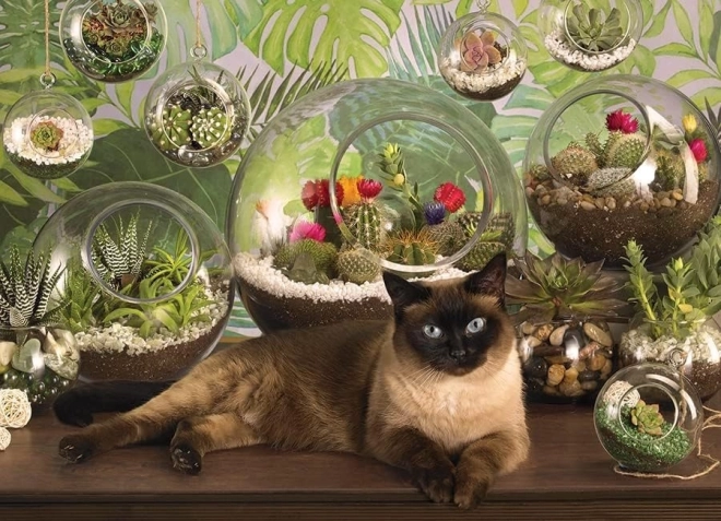 Puzzle COBBLE HILL gatto e terrari 1000 pezzi
