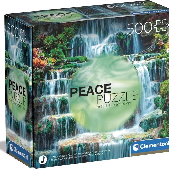Puzzle 500 pezzi CLEMENTONI Peace Collection – Cascata The Flow