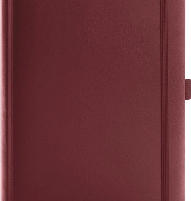 Taccuino a righe NOTIQUE in balacron bordeaux 15 × 21 cm