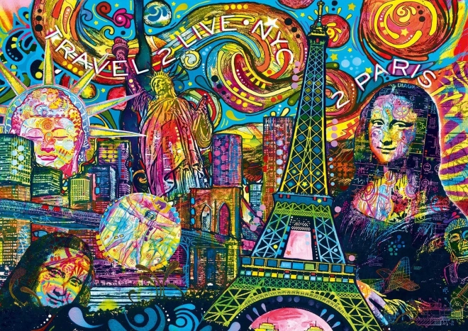 Puzzle Viaggi iconici 1000 pezzi