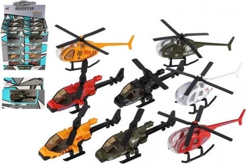 Elicottero in metallo e plastica per bambini 10 cm
