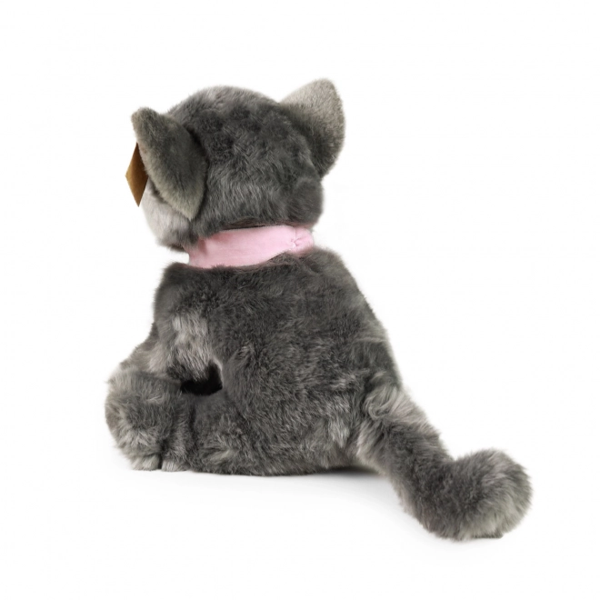 Gatto di peluche grigio ECO-FRIENDLY 25 cm