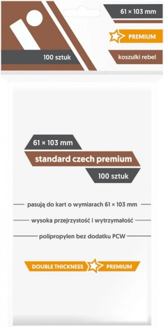 Custodie per Carte 61 x 103 mm Standard Premium Rebel