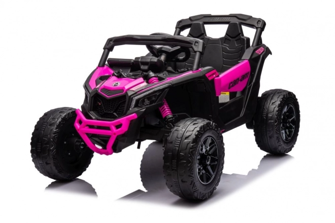 Auto elettrica per bambini Buggy Can-Am rosa