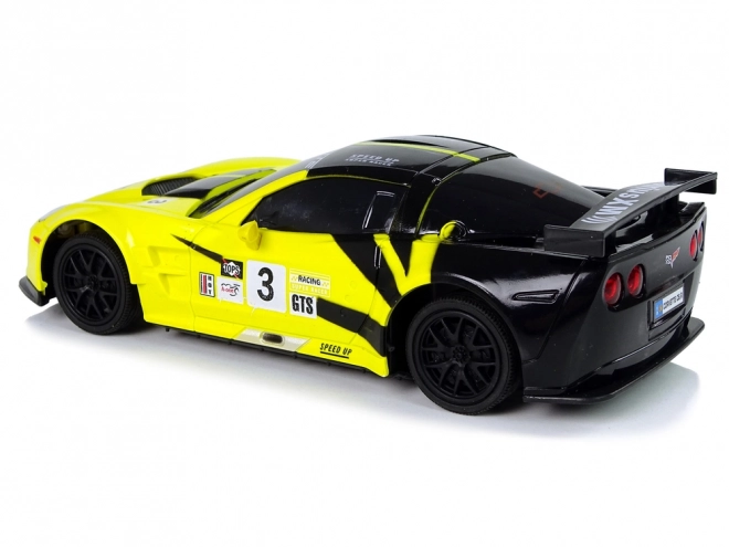 Auto sportivo telecomandato Corvette giallo