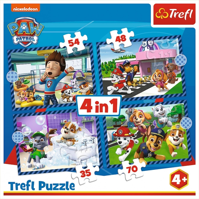 Puzzle 4 in 1 Avventure dei Cuccioli PAW Patrol