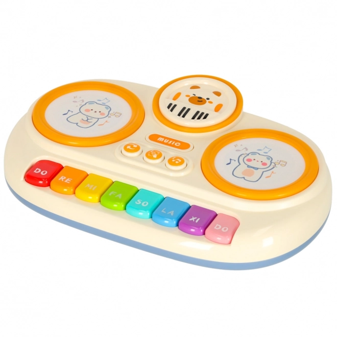 Pianoforte interattivo per bambini organo educativo beige