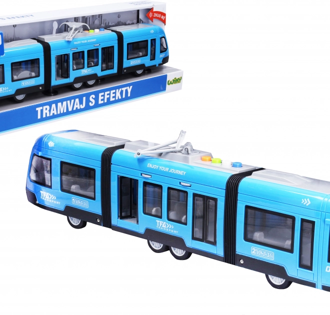 Tram Fermo a inerzia con effetti 44 cm – confezione in ceco