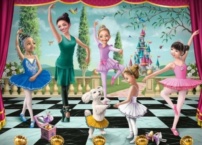 Puzzle Ravensburger Prova di Balletto 60 Pezzi