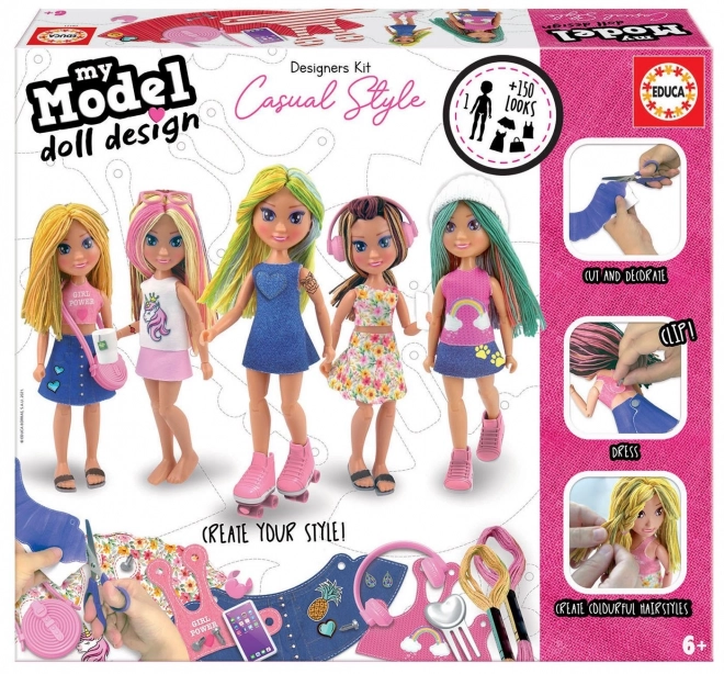 Set creativo My Model Doll Design: Stile casual