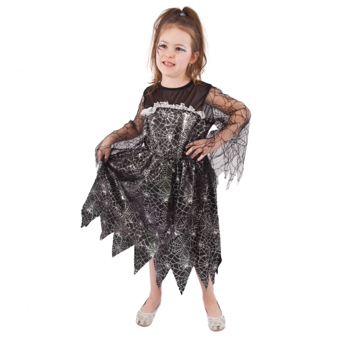 Costume Strega con Ragnatela per Bambini (M)