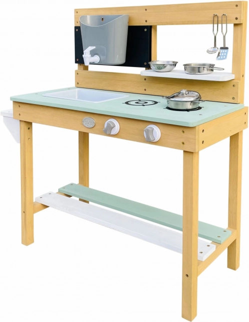 Axi cucina in legno per giocare con acqua e sabbia